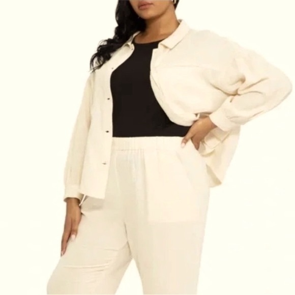 SANCTUARY Kiera Cotton Gauze Jacket Muslin Size 3X NWT - Picture 5 of 15